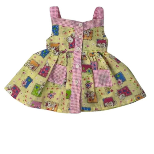 Bunny Print Sundress for 15 Inch Cabbage Patch Kid & Baby Dolls
