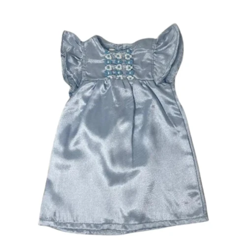 Blue Satin Nightgown for 18 Inch Girl Dolls