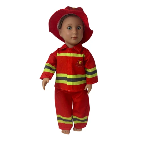 Firefighter Outfit for 18 Inch Girl and Boy Dolls