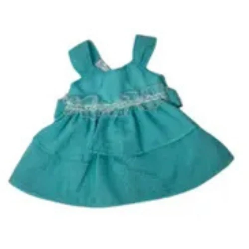 Turquoise Ruffle Dress for Newborn & Preemie Cabbage Patch Kid Dolls