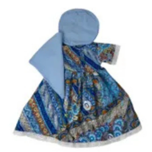 Colonial 3 Piece Paisley Dress Outfit for 18 Inch Girl Dolls