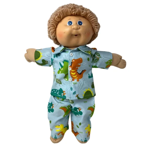 Dinosaur Pajamas for 15 Inch Cabbage Patch Kid & Baby Dolls