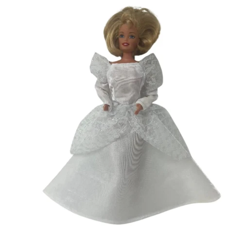 White Glitter Princess Dress for 11.5 Inch Fashion Dolls