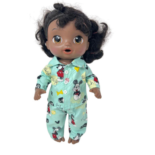 Smiling Mouse Pajamas for 14 Inch Baby Alive and Little Baby Dolls
