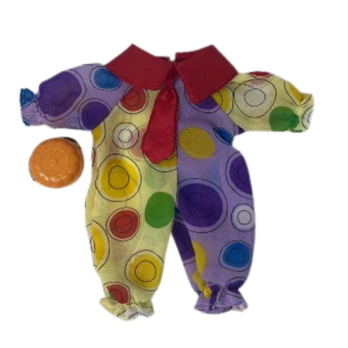Clown & Circus Costume with Trick or Treat Bucket for 12 Inch Baby Alive & Little Baby Dolls