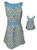 Size 14 Matching Girl And Doll Blue Flower Sundress