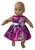 Doll Clothes Superstore Fuschia Print Dress Fits 15-16 Inch Baby Dolls