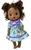 Blue Kitten Print Dress Fits 12 Inch Baby Alive And Little Baby Dolls