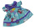 Blue Kitten Print Dress Fits 12 Inch Baby Alive And Little Baby Dolls