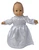 Christening Baptism Communion Dress with Hat Fits 15 inch Baby Dolls
