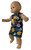 Doll Clothes Superstore Blue Flower Dress Fits 15-16 Inch Baby Dolls