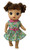 Doll Clothes Superstore Flower And Check Dress Fits 14 Inch Baby Alive And Little Baby Dolls