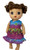 Doll Clothes Superstore Butterflies on Multi Color Print Fits Some Baby Alive And Little Baby Dolls