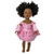 Pink Princess With Designer Material Fits 15 -16  Baby Dolls And 18 Inch Girl Dolls Like Our Generation My Life Dolls