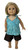 Matching Girl And Doll Size 6 Brown Short Set With Blue Top