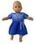 Doll Clothes Superstore Blue Sparkle Dress Fits 14-16 Inch Baby Dolls