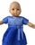 Doll Clothes Superstore Blue Sparkle Dress Fits 14-16 Inch Baby Dolls