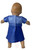 Doll Clothes Superstore Blue Sparkle Dress Fits 14-16 Inch Baby Dolls