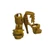 Doll Clothes Superstore Gold Fancy Shoes fits Barbie and 11 1/2 " Doll