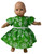 Doll Clothes Superstore Emerald Green Dress Compatible With 15-16 Inch Baby And Cabbage Patch Kid Dolls