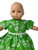 Doll Clothes Superstore Emerald Green Dress Compatible With 15-16 Inch Baby And Cabbage Patch Kid Dolls