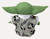 Mandalorian Yoda The Child Visits Mickey And Minnie In A Summer Robe