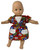 Bright Flower Dress Fits 18 Inch Girl Dolls, Cabbage Patch And 15 Inch Baby Dolls