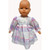 Pink And Purple Print Dress For Big Baby Dolls