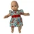 Blue Flowers Dress Fits 15 Inch Baby Dolls