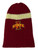 Unisex Adult Iowa State Colors Handmade Double Knitted Beanie Hat