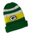 Adult Hand Made Double Knit Beanie Green Bay Colors Beanie Hat