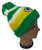 Adult Hand Made Double Knit Beanie Green Bay Colors Beanie Hat