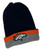 Adult Handmade Double Knit Denver Broncos Navy, Orange, Gray Inspired Beanie Hat