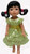 Lime Ruffle Dress Fits 13 - 14 1/2 Inch Girl  Dolls