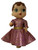 Doll Clothes Superstore Metallic Color Dress For Little Baby Dolls