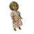 Matching Girl And Doll Size 12 Red And Yellow Flower Nightgown