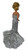 Doll Clothes Superstore Metallic Silver Gown With Long Train Fits 11 1/2 Fashion Inch Dolls
