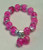 Doll Clothes Superstore Girls And Adults Bright Pink Bracelet