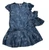 Size 10 Matching Girl And Doll Blue Pattern Dresses For Girls And Dolls