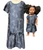 Size 10 Matching Girl And Doll Blue Pattern Dresses For Girls And Dolls