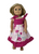 Doll Clothes Superstore Pink Flower And Dot Trim Sundress Compatible With 18 Inch Girl Dolls