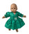 Doll Clothes Superstore Emerald Green Dress Fits 15-16 Inch Baby And Cabbage Patch Kid Dolls