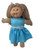 Shiny Blue Dress Fits 15-16 Inch Cabbage Patch Kid And Baby Dolls