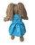 Shiny Blue Dress Fits 15-16 Inch Cabbage Patch Kid And Baby Dolls
