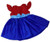 Striking Dress In Bright Red Blue Fits 18 Inch Girl Dolls Like American Girl Our Generation