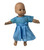 Doll Clothes Superstore Blue Party Lace Trimmed Dress Fits 15 - 16 Inch Baby And Cabbage Patch Kid Dolls