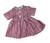 Doll Clothes Superstore Pink Stripe Glitter Dress Fits 18 Inch Girl Dolls LIke American Girl Our Generation My Life Dolls