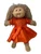 Orange Party Dress Fits 15 - 16 Baby And Cabbage Patch Kid Dolls