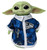 Mandalorian Yoda The Child Star Wars Blue Print Robe With Starship Print