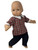 Handmade Plaid Short Outfit Fits 14-16 Inch Baby Dolls